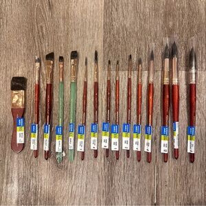 New Princeton Neptune Professional Watercolor, Set of 15 🖌️🖌️ Synthetic Brushes